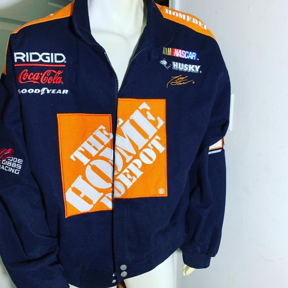 Men’s (Chase) Home Depot race car jacket. Size L